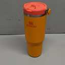 STANLEY IceFlow 2.0 Flip Straw Tumbler with Handle 30 oz | Twist On Lid and Flip Up Straw | Leak Resistant Water Bottle | Insulated Stainless Steel | BPA-Free | Goldenrod Coral