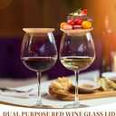 10 Pcs Wine Glass Charcuterie Topper, 4" Mini Charcuterie Boards, Wine Appetizer Plates for Family Gatherings, Restaurants, Bars