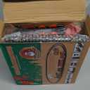 OCHIDO Train Set - Christmas Train Sets for Under The Tree, Electric Train Toy Gift for Boys Girls, with Railway Kits,Cargo Cars & Tracks,Light,Smokes & Sound,for 3 4 5 6 7 8+ Year Old Kids