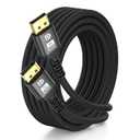 8K Displayport Cable 20ft 1.4 Cable - High Speed DisplayPort [8K@60Hz, 4K@144Hz, 2K@240Hz] Supports 32.4Gbps,and is Used for HDR, FreeSync G-Sync, Gaming Monitor PC TV Graphics
