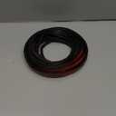 Black Rubber Weather Stripping Door Seal Strip, D Shape Door Weather Seal Strip, Self-Adhesive Soundproofing Frame Insulation Tape for Doors Frame/Window Seal,Blocks Cold Drafts Noise (23 feet)