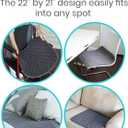 Sures Waterproof Chair Pads for Incontinence (22" x 21") - Washable, Waterproof Seat Protector - Chair Protector Seat Cover - Absorbent Pad for Bed, Seat, Car, Wheelchair & Recliner (Gray, 1 Pack)