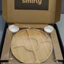 SMIRLY Charcuterie Large Bamboo Cheese Board Set for Serving - House Warming Gifts for New Home, Wedding, Bridal Shower & Birthday, for Women