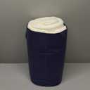 2025 Premium Upgraded Non-Vacuum Bed Quilt All Seasons 100% Cotton Filled Comforter - Reversible Lightweight Soft Breathable Fluffy (Pure White, Twin)