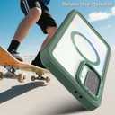 for Samsung Galaxy A36 5G Case, [Transparent & Holster Series] Belt Clip Full Body Shockproof Protective Cell Phone Cover with 2 Pack Tempered Glass Screen Protector (Dark Green/Clear)