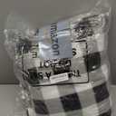 Touchat Sherpa Plaid Twin Blanket 60" X 70", Fuzzy Fluffy Soft Cozy Throw Blanket, Twin Size Plush Fleece Flannel Plush Microfiber Blanket for Couch Bed Sofa (Black)