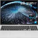 LG gram 17Z90P Laptop 17" IPS Ultra-Lightweight, (2560 x 1600), Intel Evo 11th gen Core i7, 16GB RAM, 2TB SSD, Upgradeable Windows 10 Home, Alexa Built-in, 2X USB-C, HDMI, USB-A - Silver