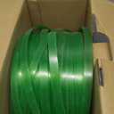 Heavy Duty Packaging Strapping Banding Roll - Green Polyester PET Industrial-Grade, 1000' x 5/8" x 0.035" Pallet Strap Coil - 1400 lbs Break Strength, Rust-Resistant with Self Dispensing Box Kit