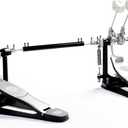 P800 Direct Drive Double Bass Pedal - Aerospace Grade Materials, One-Piece Construction for Drum Set (Double) Black