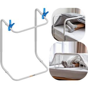 Adjustable Blanket Lifter/Support with Bed Support (Height of 23"31") and 2 Clips(Random Color), Heavy Duty Steel, Ideal for Arthritis Relief, Restless Legs, Foot Cramping, Surgery Recovery
