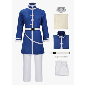 DAZCOS Anime Mens Cosplay Costume Outfits with Cloak and Belt for Halloween 2XL DAZCOS Anime Mens Cosplay Costume Outfits with Cloak and Belt for Halloween 2XL