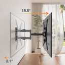 ELIVED TV Wall Mount for Most 26-60 Inch TVs, Swivel and Tilt Full Motion TV Mount with Single Stud Perfect Center Design, Wall Mount Bracket Max VESA 400x400mm, Corner Mount Holds up to 77 lbs.