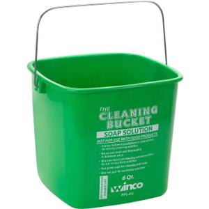Winco Cleaning Bucket, Medium, Green