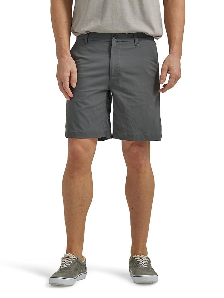 Lee Men's Extreme Motion Regular Fit Synthetic Flat Front Short