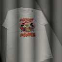 Disney Mickey Valentine's Day Mickey & Minnie Hearts T-Shirt, Color: White, Size Small