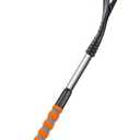 30"-37" Car Snow Brush and Ice Scraper Extendable Snow Brushes and Ice Scrapers for Car Windshield with Ergonomic Foam Grip Winter Small Detachable Snow Removal Tool for Cars Trucks SUVs (Orange), Pack Of 2