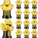 Tondiamo Quacktastic Award Duck Trophy Bulk 2.7 x 3.9 Inch Plastic Black Gold Duck Trophies Quack Tastic Awards Funny Trophies Rewards and Giveaways for Office Sports Event Party Favors