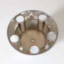 Chrome Wheel Hub Center Caps Replacement for F150 1980-1996 Truck Bronco Van 4x4 Front 4WD Wheel Drive (Includes 12 mounting Screws)