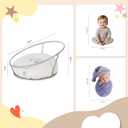 Kate Newborn Photography Props Stainless Steel Stand Set for Baby Photoshoot,Including Newborn Posing Beanbag Sleeve(Unfilled), Elastic Fabric and 6 Clamps (No Filler)