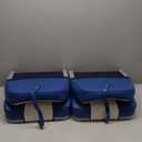 2 Pack Standard Low Back Boat Seats, Fold-Down Fishing Boat Seat Blue/White