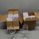 SHYRC Wine Glasses Set of 8, 12oz Clear Red/ White, Long Stem Wine Glasses for Party, Wedding and Home