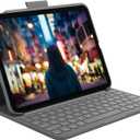 Logitech Slim Folio Keyboard Case for iPad (10th gen & A16) with Integrated Bluetooth Wireless Keyboard, Oxford Gray