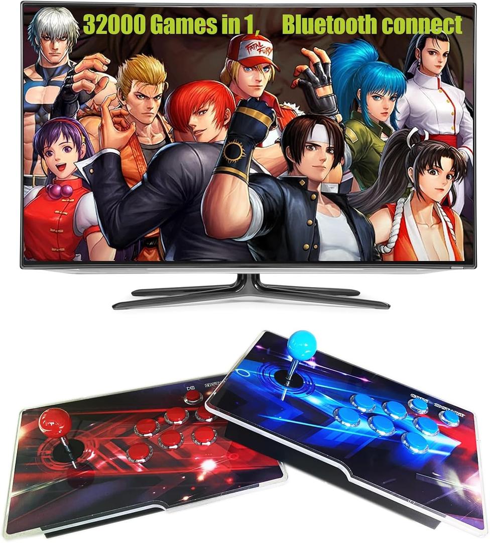 Akaxi Pandora Box Console 32000 Arcade Games in 1, Retro Game Machine for TV PC Projector, Supports Up to 4 Players, Full HD Output, Search, Save, Hide, Favorites List