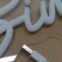 Happy Birthday Neon Sign - Large Happy Birthday Light Up Sign for Wall Decor with USB Powered, Adjustable Brightness Reusable LED Light Sign for All Birthday Party Decoration(16.5 x11inches,White)
