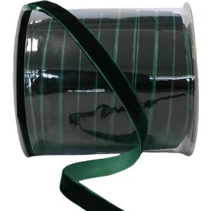 Abbaoww Forest Green Velvet Ribbon 3/8 Inch Wide 50 Yards Christmas Ribbon for Gift Wrapping Flower Bouquet Bow Making Crafts Home Decor