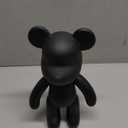 Fluid Bear 9 inch Black Mold Figure for Painting and Home Decoration