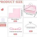 BENECREAT 30 Set Wedding Favors Box DIY Set, Pink Kraft Paper Box with Pearl Handle, Ribbons, Stickers, Gift Boxes for Birthday, Boutique, Wedding and Anniversary, 3.54x2.36x2.16inch