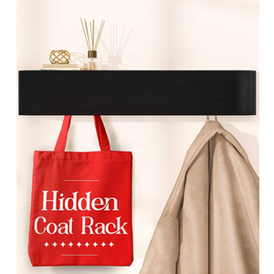 OLEEK Wall Coat Rack with Shelf - Wall Shelf with Hooks - entryway Hooks - Modern Coat Rack - Wooden Mount for Home Decor - Jacket Hanger - Coat Hanger wall Mount