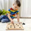 Magnet Game,Magnetic Chess Game,Table Top Magnetic Chess Fun Family Games for Kids and Adults,Magnetic Rocks Game Puzzle Toy Family Party Strategy Game for Boys and Girls, Wood