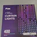 Smart LED Curtain Lights, RGB+IC Color Changing Holiday Wall Lights, 6.6x6.6ft 400 LEDs, Indoor Dynamic DIY String Lights, APP Remote Control, for Bedroom, Living Room, Window Decor, Party, Wedding