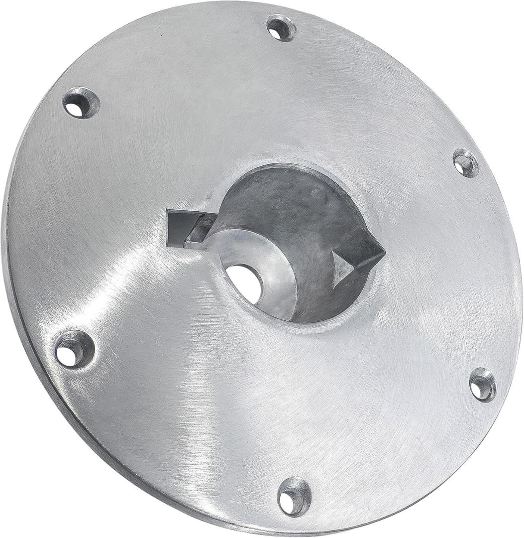 9" x 9" Boat Seat Base Aluminum Alloy Material Fits 2" or 2 3/8" Pin Post Sockets SP-68914 Heavy Duty Boat Seat Pedestals Compatible with Attwood Swivl-Eze Boat Seat Mounts Fits Most Boats