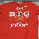 Say Boo To Drugs Funny Halloween Red Ribbon Week Awareness T-Shirt Small Red