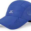 Running Hat Outdoor Sun Protection Hat Mesh Quick Dry Hat Thin Cool Baseball Cap for Women and Men (Blue)