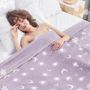 inhand Cooling Blanket Queen Size (90"x90") - Cooled Blankets for Hot Sleepers Lightweight Breathable Summer Blanket for Sleeping Night Sweats to Keep Cool in The Heat -Crimson Purple