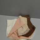 Women's Underwear 4 Pack High Waisted Tummy Control Ladies Panties with Lace Comfortable Briefs Full Coverage (Large, Multicolor)