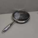 10.5 inch Frying Pan Nonstick with Lid, 2.5 Qt Deep Non Stick Stainless Steel Saut Pan Skillet, Dishwasher and Oven Safe, Compatible with All Cooktops