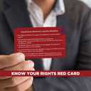 50 PCS Know Your Rights Immigration Red Card - English Spanish Constitutional Rights Reminder for Immigration Encounters -Constitutional Rights Reminder for Immigration Encounters-(3.372.1)