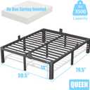 14 Inch Queen Bed Frame Heavy Duty Platform with Storage Space