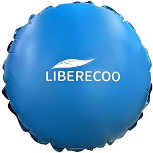 LIBERECOO 8FT Round Pool Cover Pillows for Above-Ground Swimming Pools, 0.4mm Extra Durable Long-Lasting Inflatable Winter Pool Pillows, Ropes Included