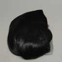 ANOGOL Hair Cap+Long Black Wig Middle Part Witch Vampire Cosplay Goth Costume Long Straight Black Cosplay Wig 93 cm/ 36 Inch Black Wigs with Bangs for Women Movie Character Outfit for Halloween Party