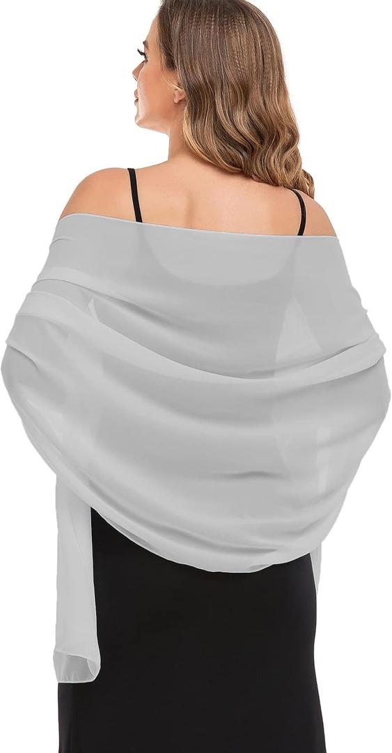 Shawls and Wraps for Evening Dresses Sheer Wedding Scarf for Bridal