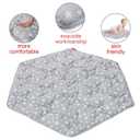 Hexagon Playpen Mat, Baby Playmat Fits Regalo Portable Play Yard 48 Inch and hiccapop 53" PlayPod Playpen, 6 Panel Playpen Mattress Non Slip Pad Mat