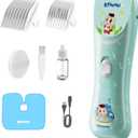 Baby Hair Clippers, Lower Noise Haircut Trimmers for Children with Autism and Sensory Sensitivity, Babies Infant Kids Waterproof Hair Cutting Kits (Light Green)