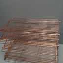 Geesta 2/3/4-Tier Collapsible Cooling Rack with Adjustable 3 Setting Design Stackable Cooling Roasting Cooking for Cookies Baking - Copper Cooking Utensils (Rose Gold)