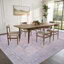 6x9 Area Rugs for Living Room, Bedroom - Machine Washable, Non-Slip Bedside Rug, Large Soft Floor Carpet for Office, Dining Room, Farmhouse and Home Decor, Urban Luxe/Cream