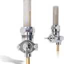 Petcock Fuel Valve Switch 22mm Straight Spigot for Harley Davidson Sportster Big Twin Dyna Fatboy Electra Glide Heritage Softail Springer Sport Super Tour Glide Low Rider Gas Tank Valve Switch Chrome